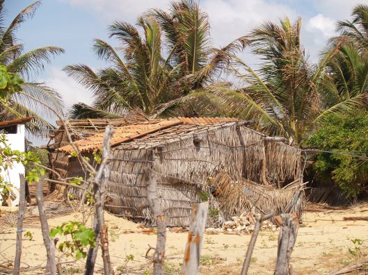Valeria's old house, with new frame in background