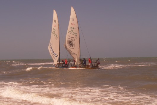 coming in for the finish