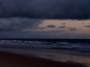 Pre dawn on the beach.