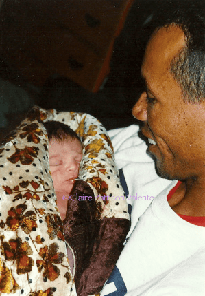 Father and son. London April 2004