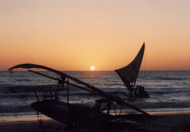 Dawn on our final day, Prainha do Canto Verde. Brazil March 2002