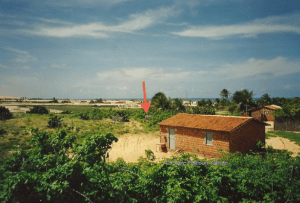 The photo I took In Jan 2002, the red arrow marks where Neu built our house two years later