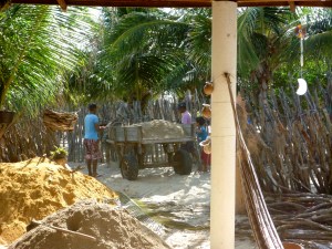 Another load of sand comes in