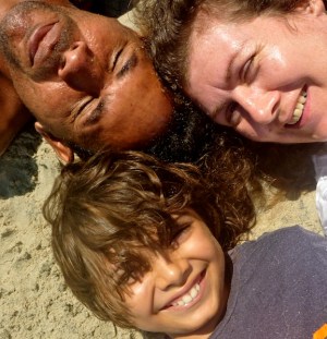 Christmas day on the beach