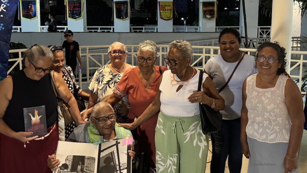 A group of women who create labirinto needlework, at the centre Dragão do Mar, Fortaleza, Brazil.