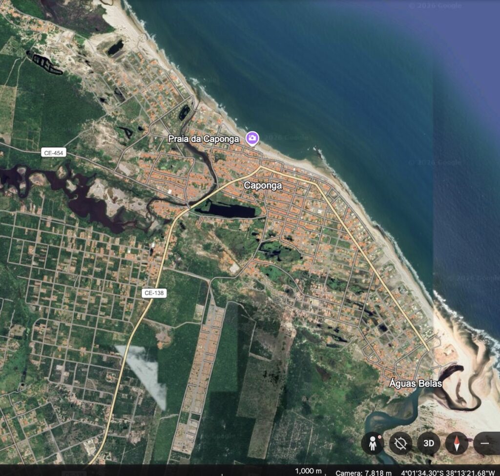 More adventures of the Women's group. Map of Caponga