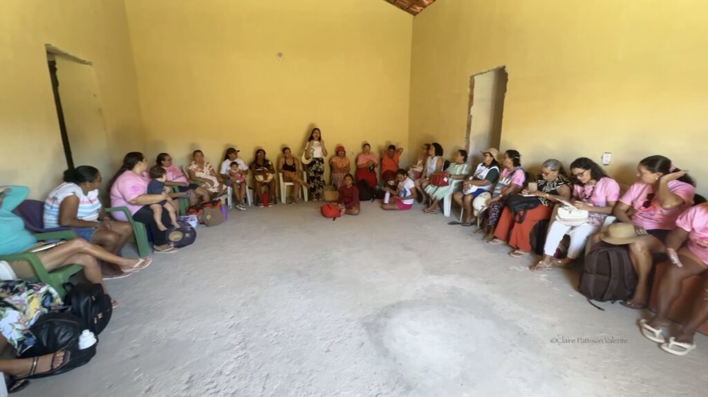 More adventures of the Women's group. Group of women in a discussion