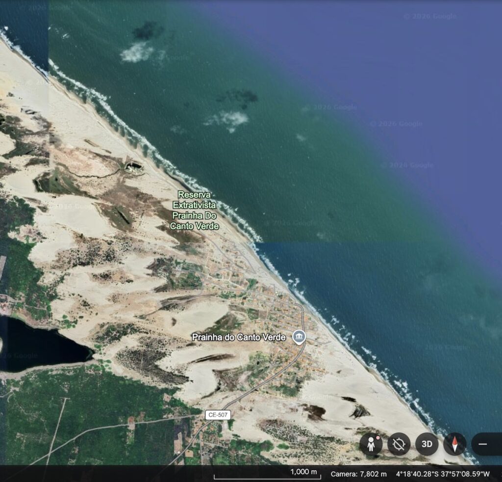 More adventures of the Women's group. Map of Prainha do Canto Verde