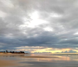 Beach at sunset, Prainha do Canto Verde