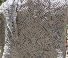 Hand knitted shawl, dyed with black beans hand knitted shawl, dyed with black beans