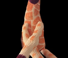 Hand knitted giraffe hand knitted giraffe
