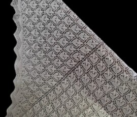 xale de renda tricotado à mão xale de renda tricotado à mão