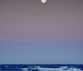 Moonrise over the sea, Prainha do Canto Verde